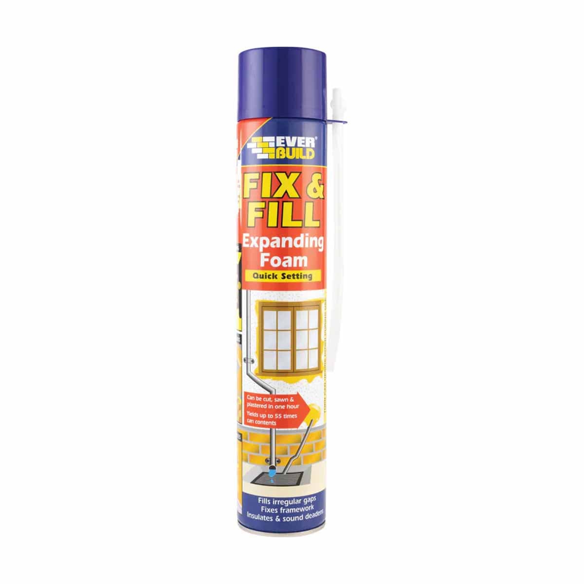 Everbuild Fix & Fill Expanding Foam Filler 750ml
