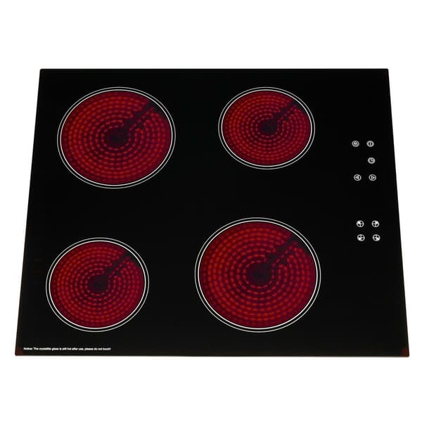 SIA 60cm 4 Zone Touch Control Electric Ceramic Hob In Black
