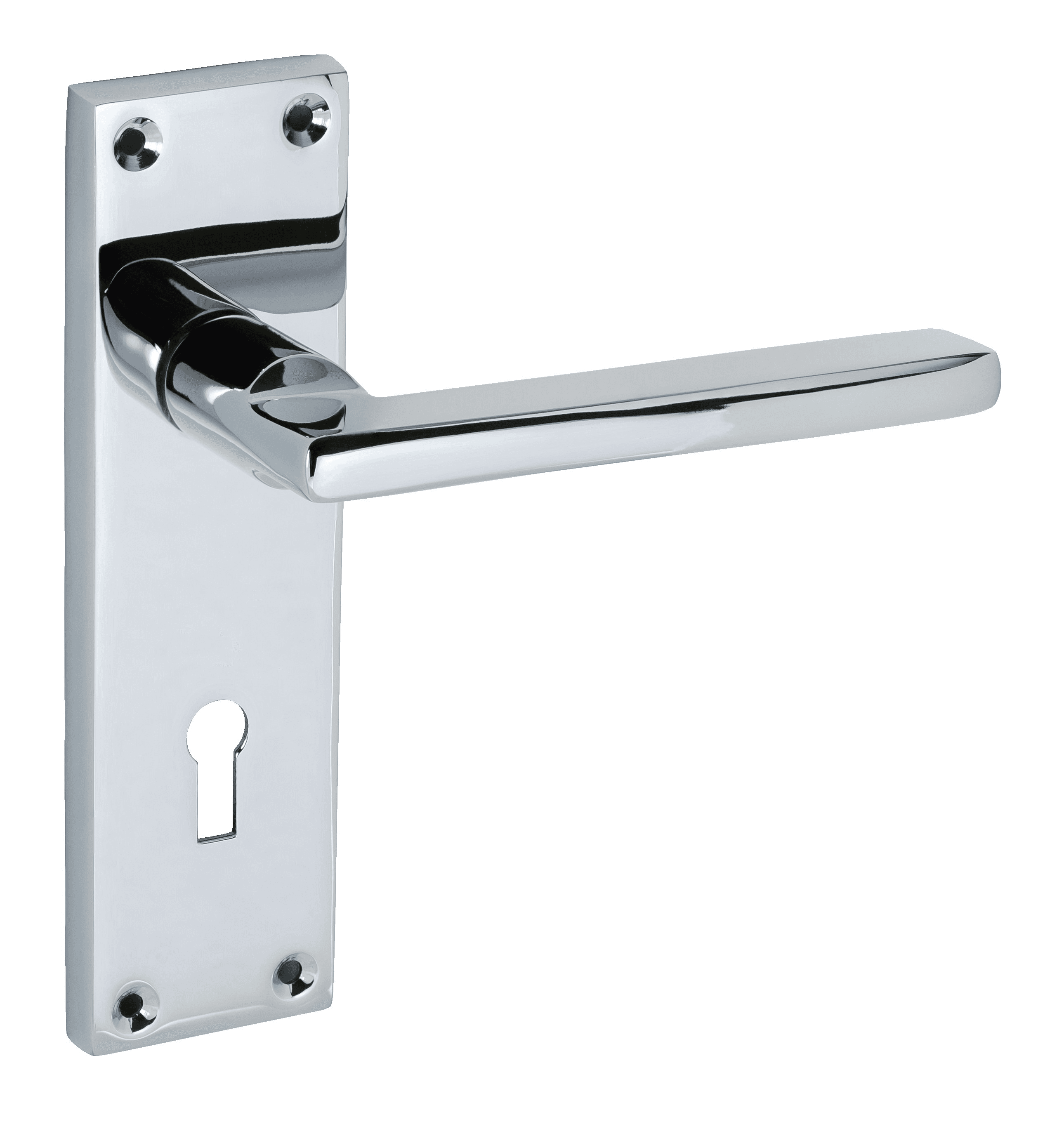 Auriga Lever Lock Set Polished Chrome
